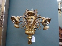A pair gilded bronze appliques with 5 lamps.