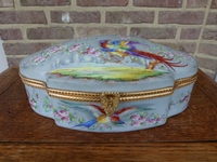A French porcelain hand painted box.