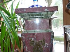Napoleon III Piedestal in bicolor marble