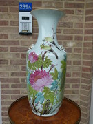 Chinese vase with flowers and birds