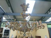 a large Louis-Philippe gilded bronze chandelier