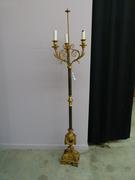 A bronze Louis 16 style floorlamp
