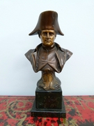 A bronze buste of napoleon.